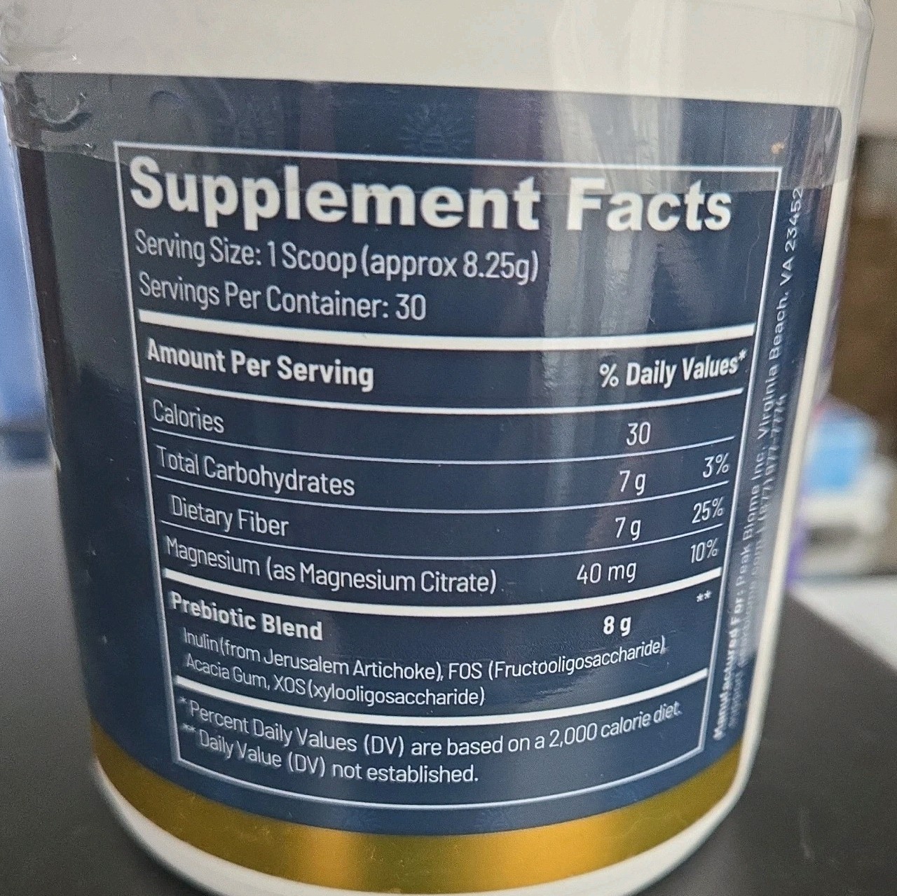 Peak BioBoost – Prebiotic Fiber Supplement – Flavorless – 30 Servings exp 3/2027
