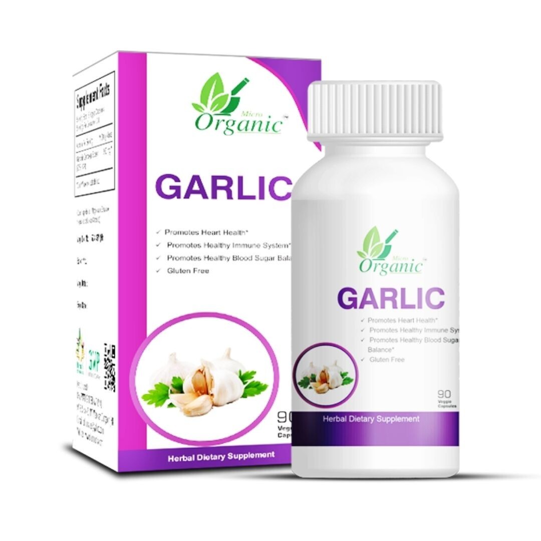 Garlic Capsules – Natural Herbal Supplement for Heart Health & Immune Support