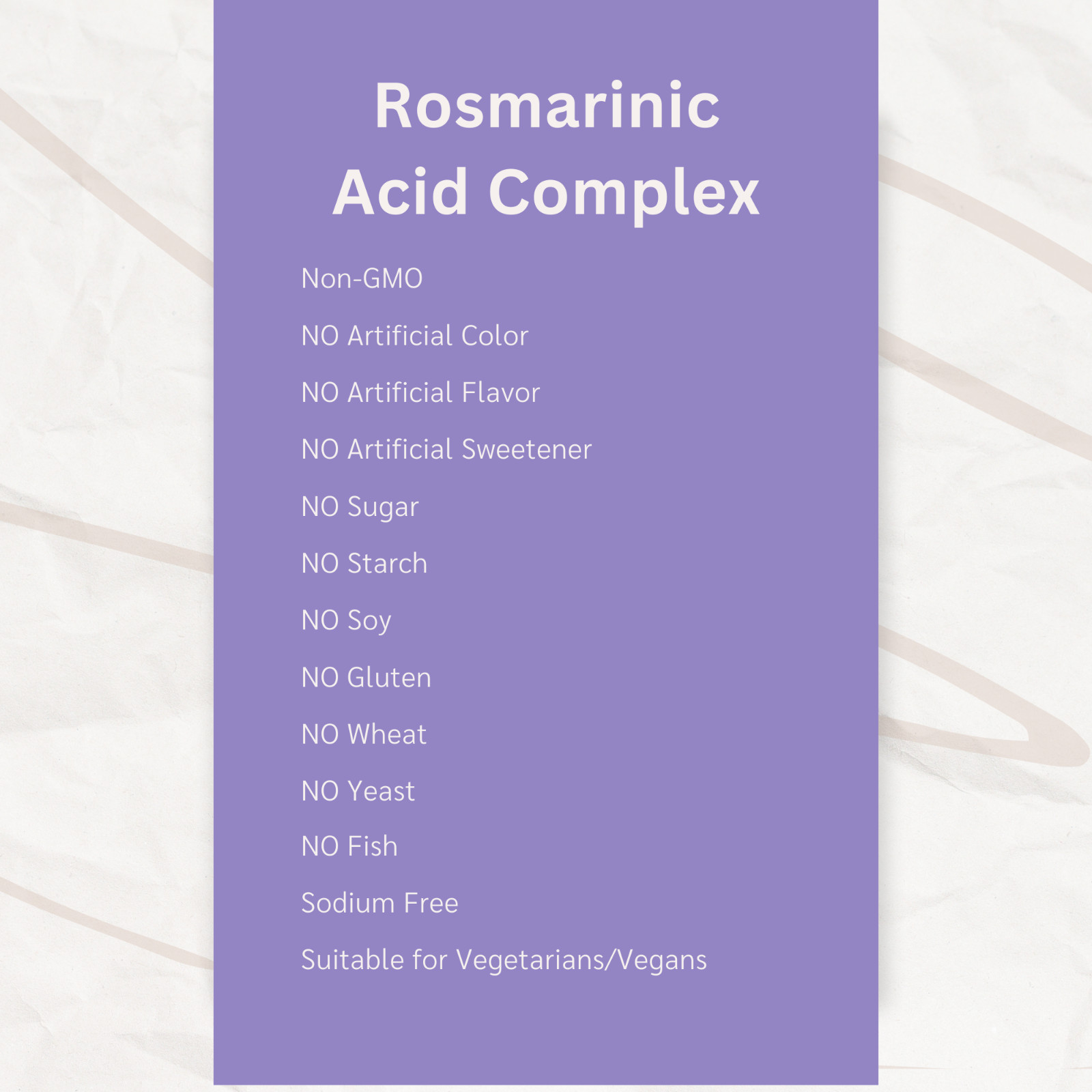 LifeLink Rosmarinic Acid Complex | 120 capsules | Vegan, Non-GMO, Gluten Free