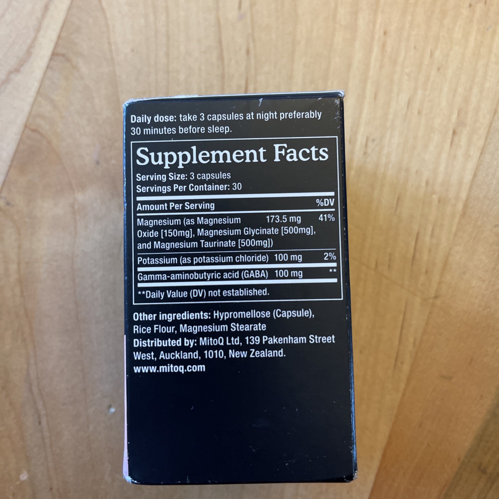 2 MitoQ Triple Magnesium Complex 90caps, Calm Mind,Steady Heart. EXP10/28 2PACK