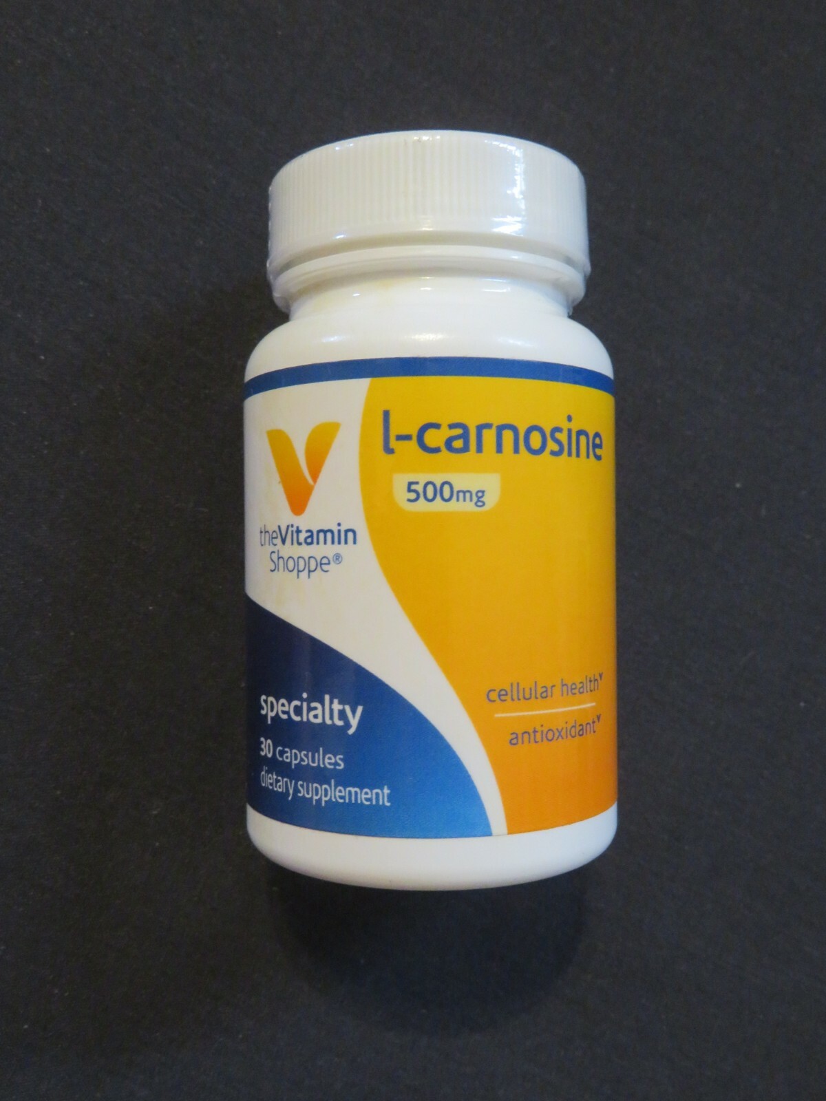 The Vitamin Shoppe L-Carnosine 500 mg Cellular Health Antioxidant 30 Capsules *4