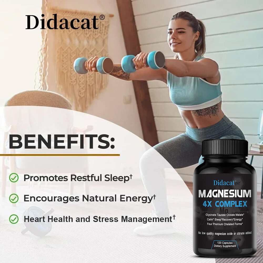 4x Magnesium Complex – Magnesium Malate, Glycinate, Taurate, Orotate