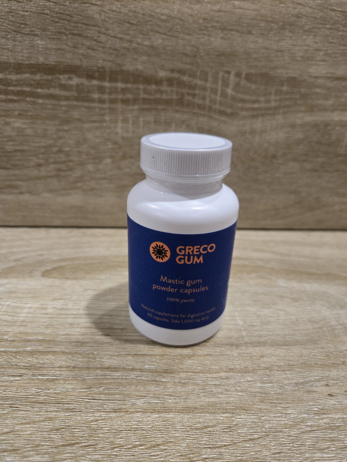 GRECO GUM Mastic Gum Digestive Support 1000mg Capsules 60 Ct Exp 06/2026