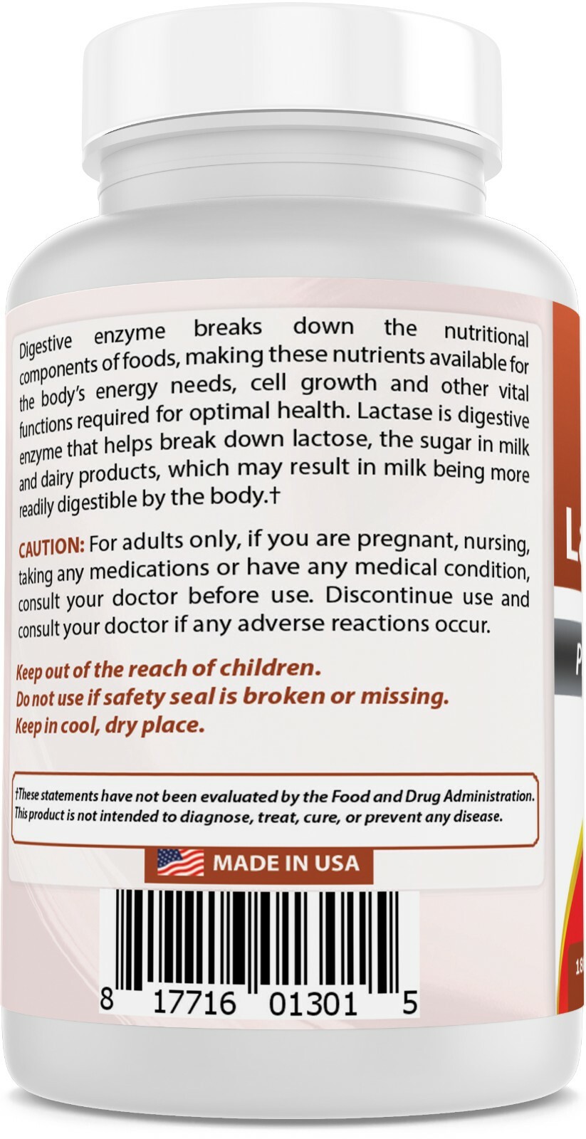 Best Naturals Lactase Enzyme 9000 FCC 180 Tablets