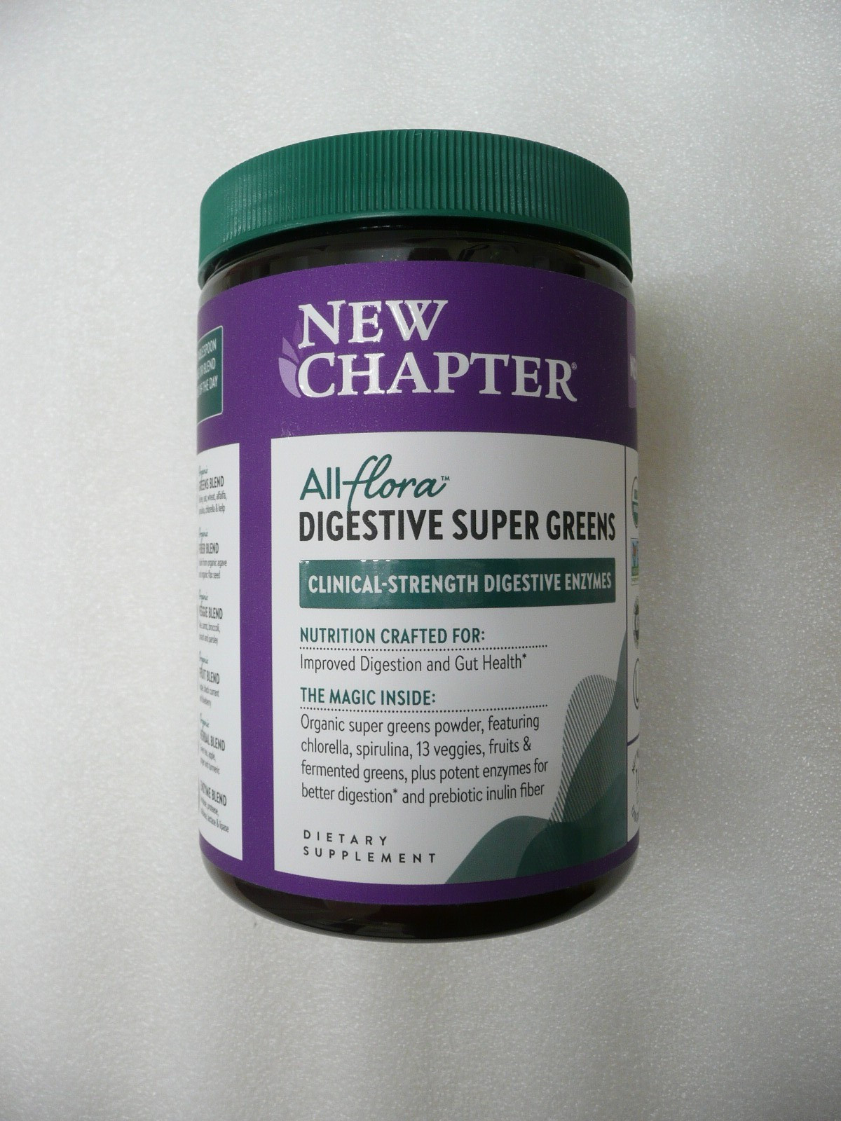 New Chapter All Flora Digestive Super Greens 7.4 oz Exp 05/2027