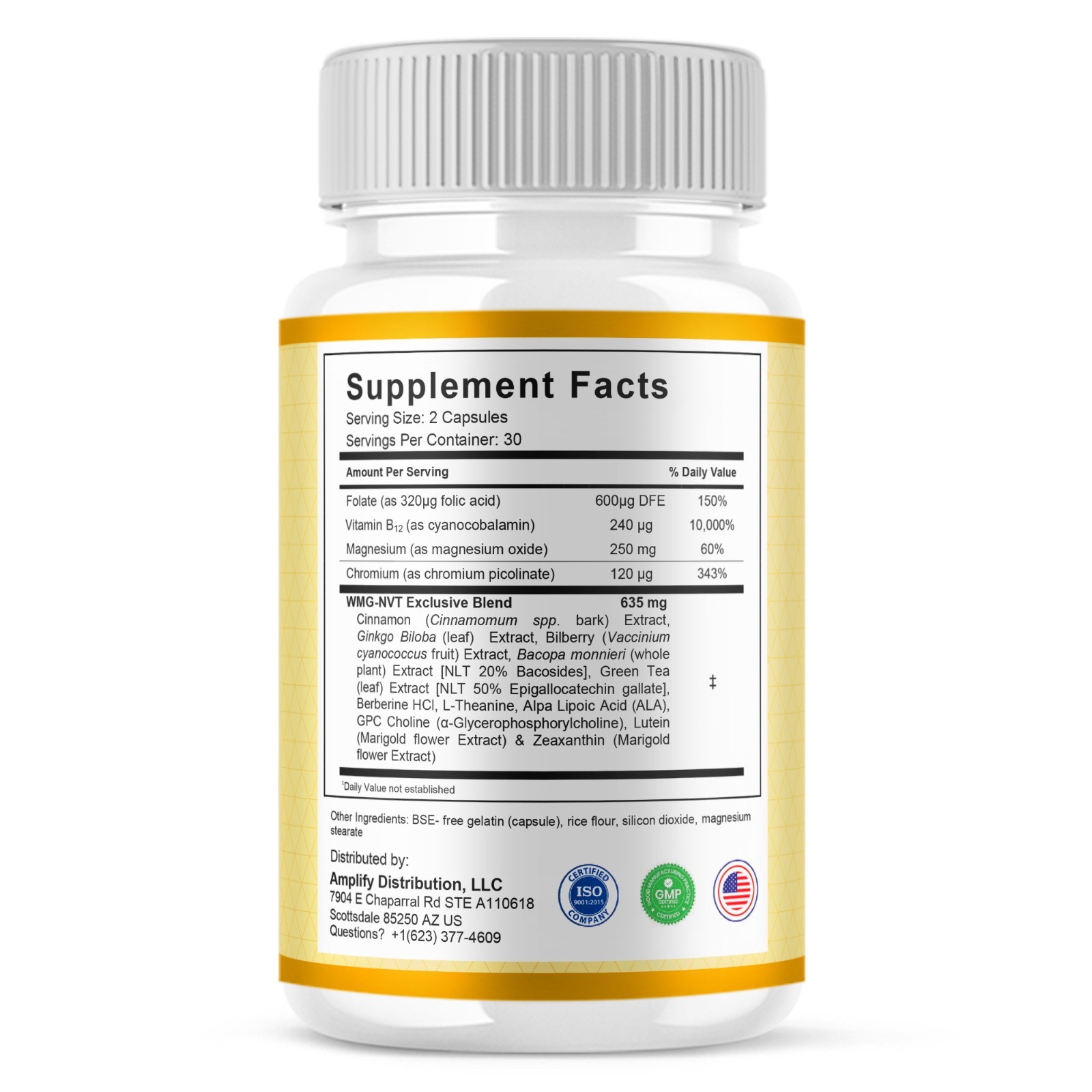 (3 Pack) Glycocept Blood Support, Glycocept Advanced Formula (180 Capsules)