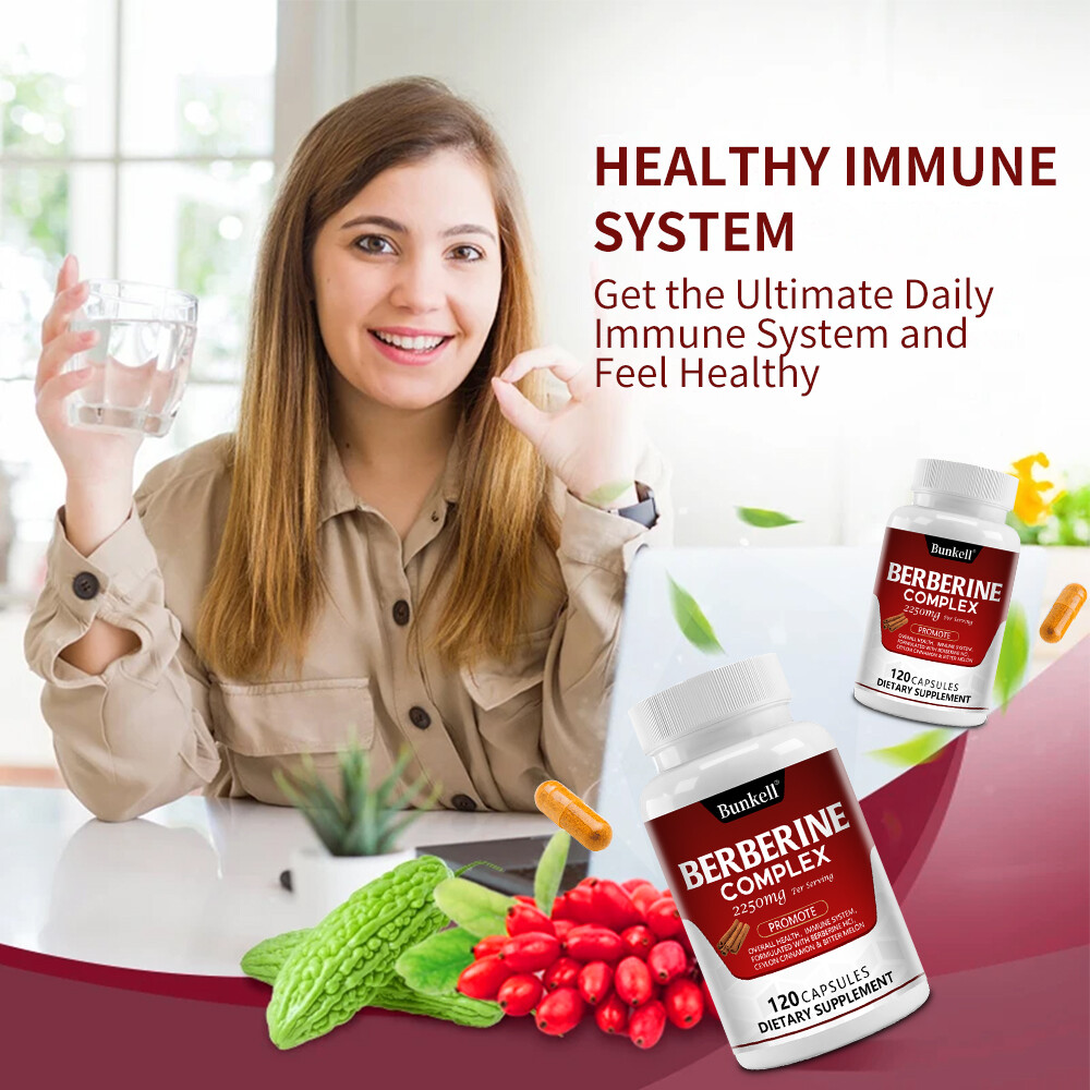 Premium Berberine HCL 2250mg High Potency Immune Health, Blood Sugar Support