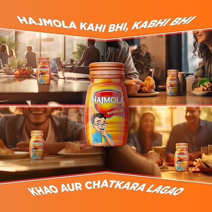 abur Hajmola Tasty Digestive Tablets (Regular Flavour) – 120 Tabs: