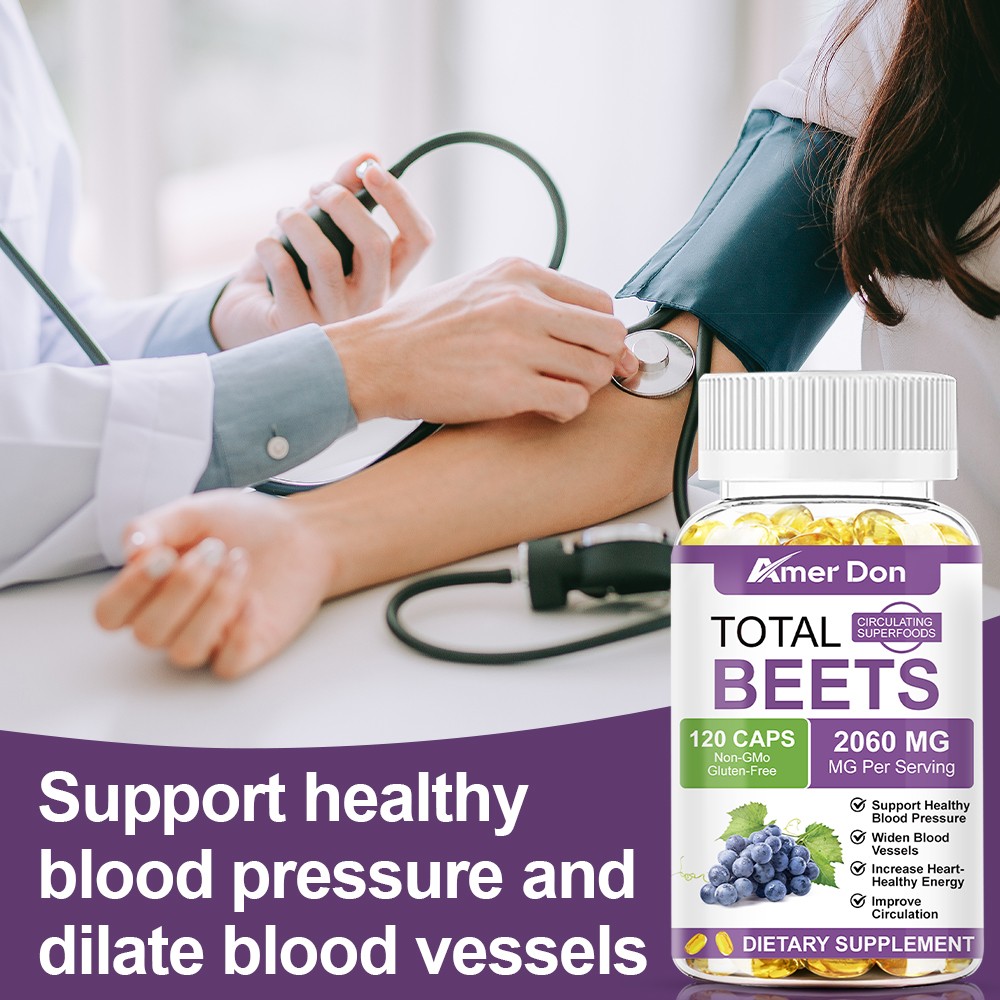 Total Beets Circulation Superfood Beet Root with Blood Pressure Support 120ct