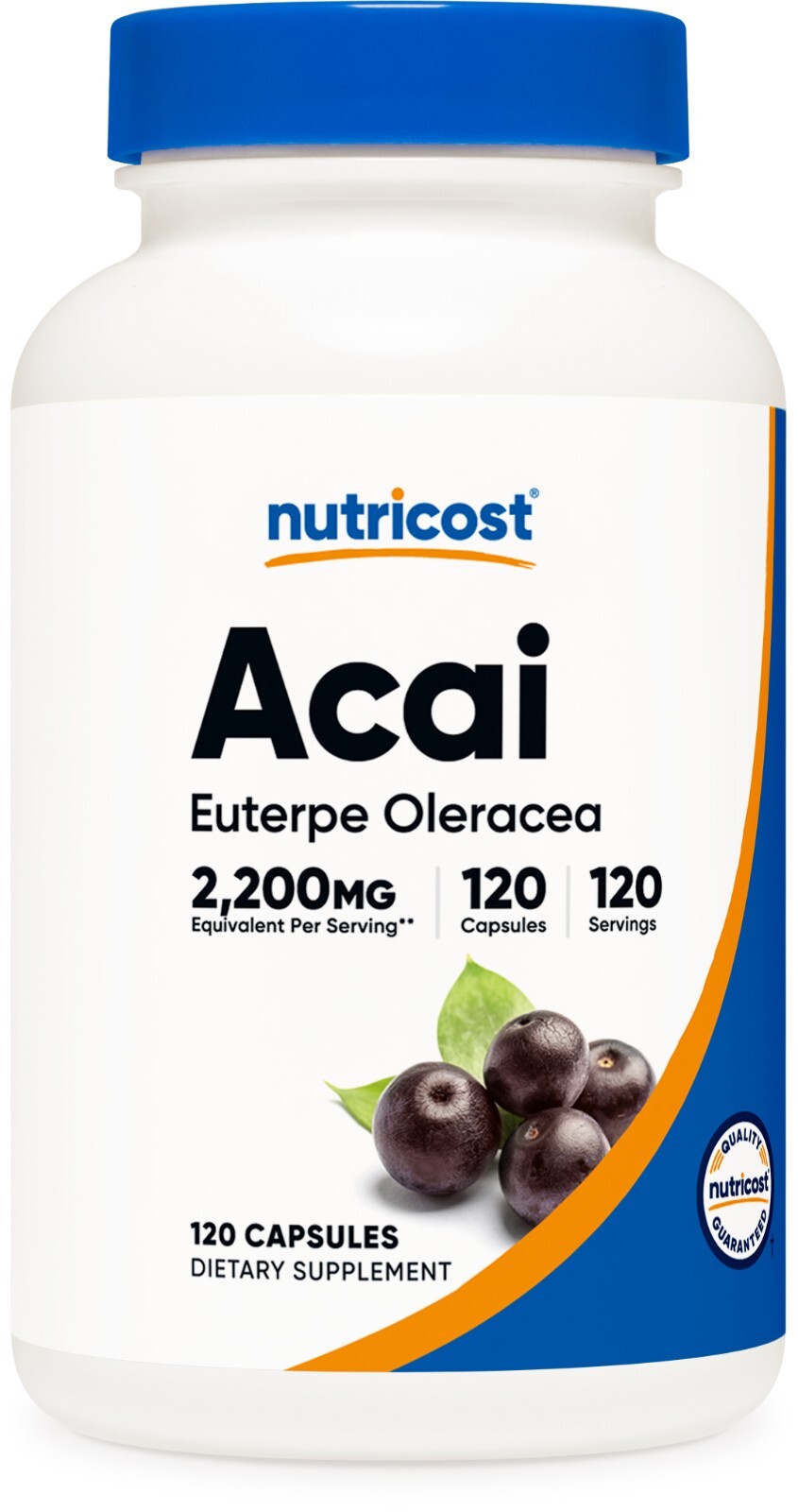 Nutricost Acai Capsules 550mg, 120 Capsules – Veggie Caps, Non-GMO, Gluten Free