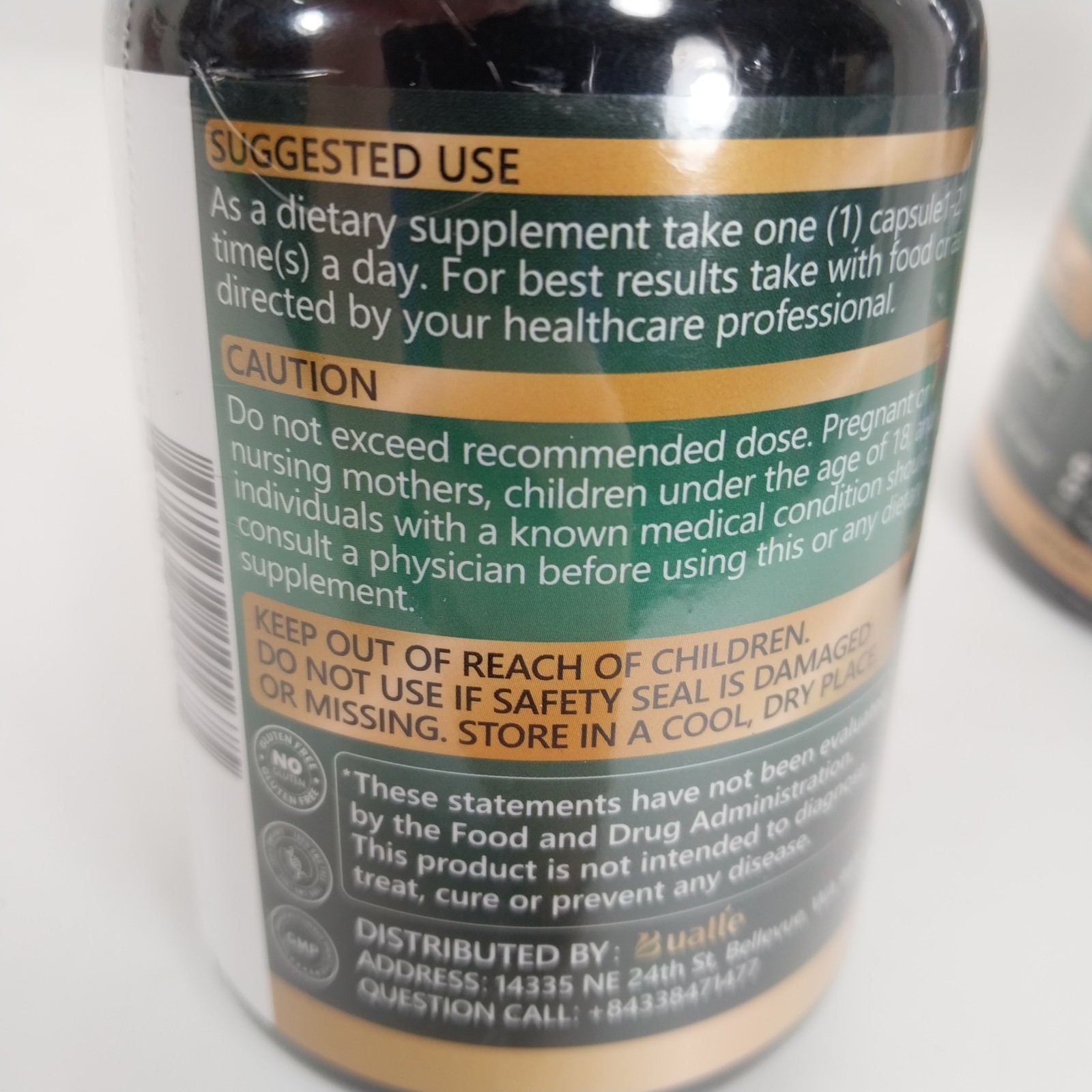 3x Bualle Organic Sea Moss 12in1 Supplement Irish Sea Moss 150 Capsules