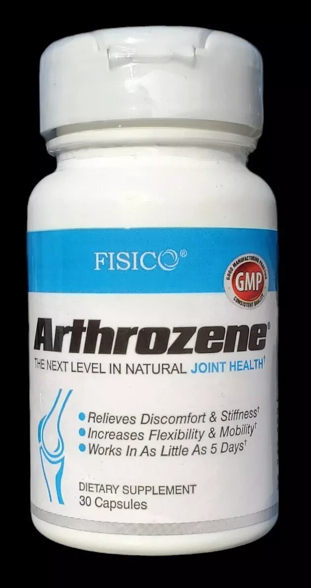 AUTHENTIC FISICO Arthrozene Natural Joint Health Supplement – New n Sealed.