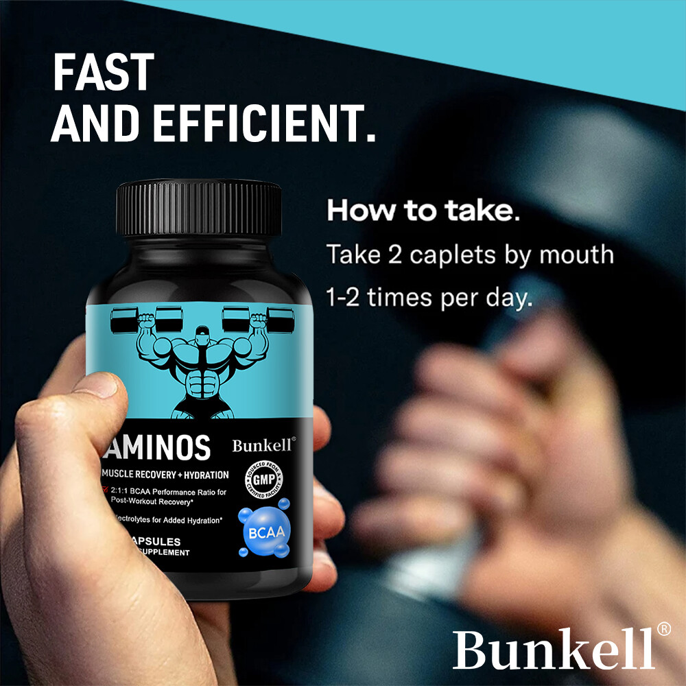 Amino Acid Capsules, Speed Muscle Repair, Boost Stamina & Reduce Soreness 120CT