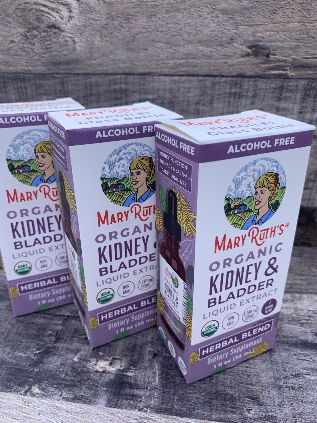 3 MaryRuth’s Kidney Bladder Herbal Blend Organic Alcohol Free Vegan 1oz 9/30/26