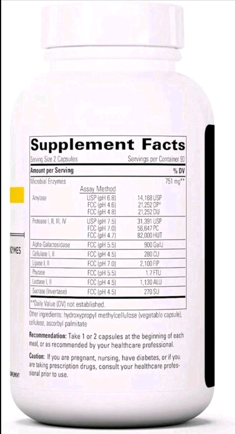 Integrative Therapeutics Similase BV – Digestive Enzyme Supplement 180 Cap