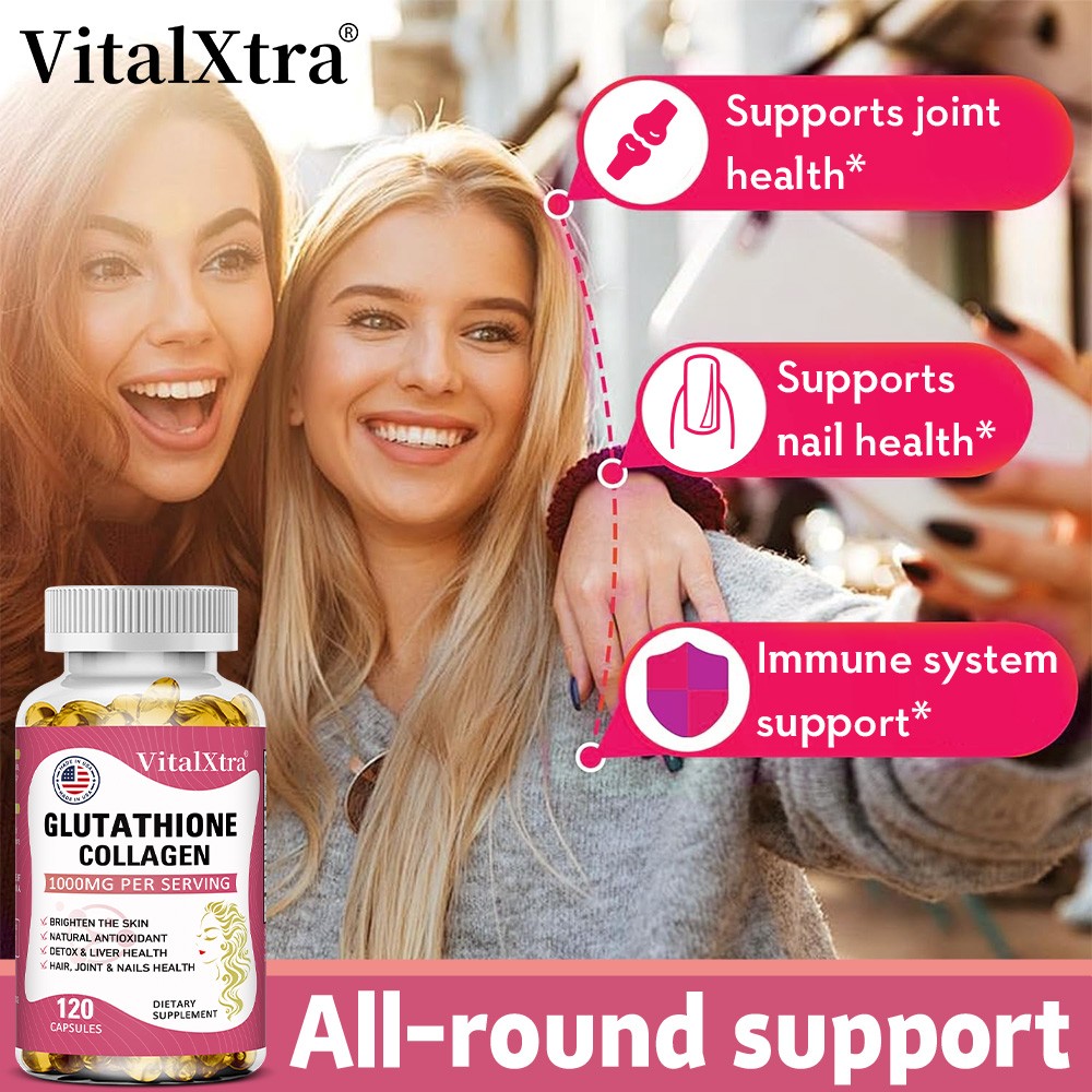 L-Glutathione with Collagen, ALA Skin Brightening&Antioxidant Formula 30~120CT