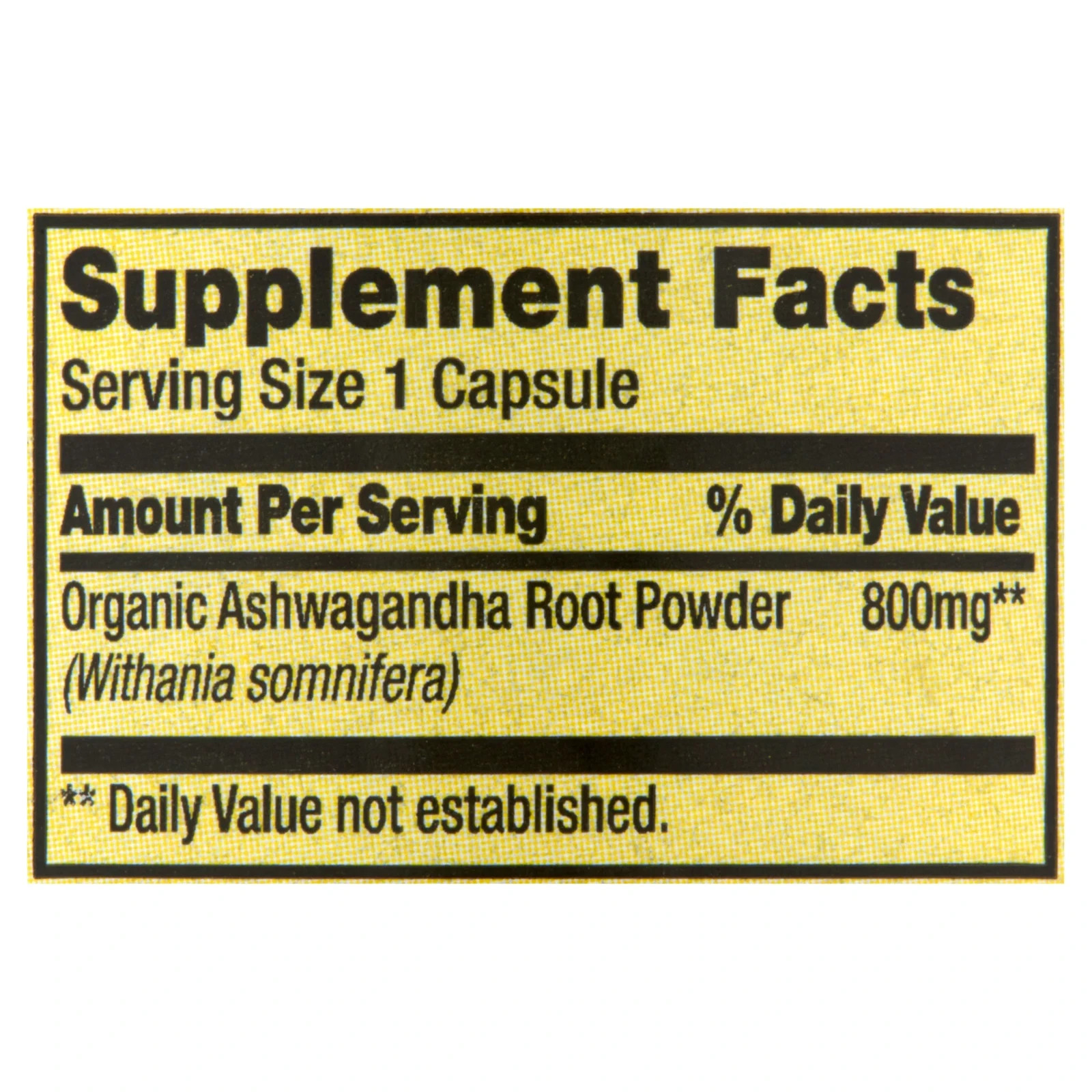 Spring Valley Ashwagandha General Wellness Dietary Supplement 800 mg, 60 Count
