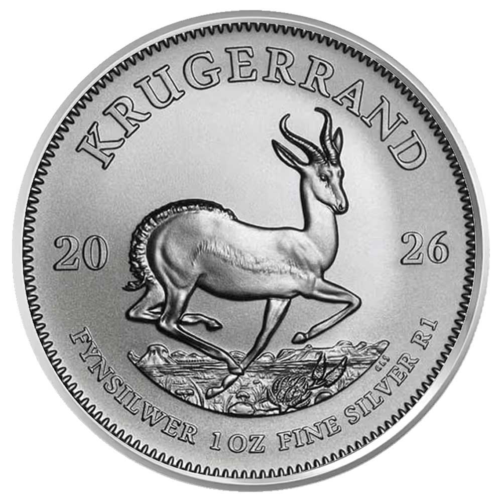 2026 South Africa Silver Krugerrand 1 oz Brilliant Uncirculated US SELL