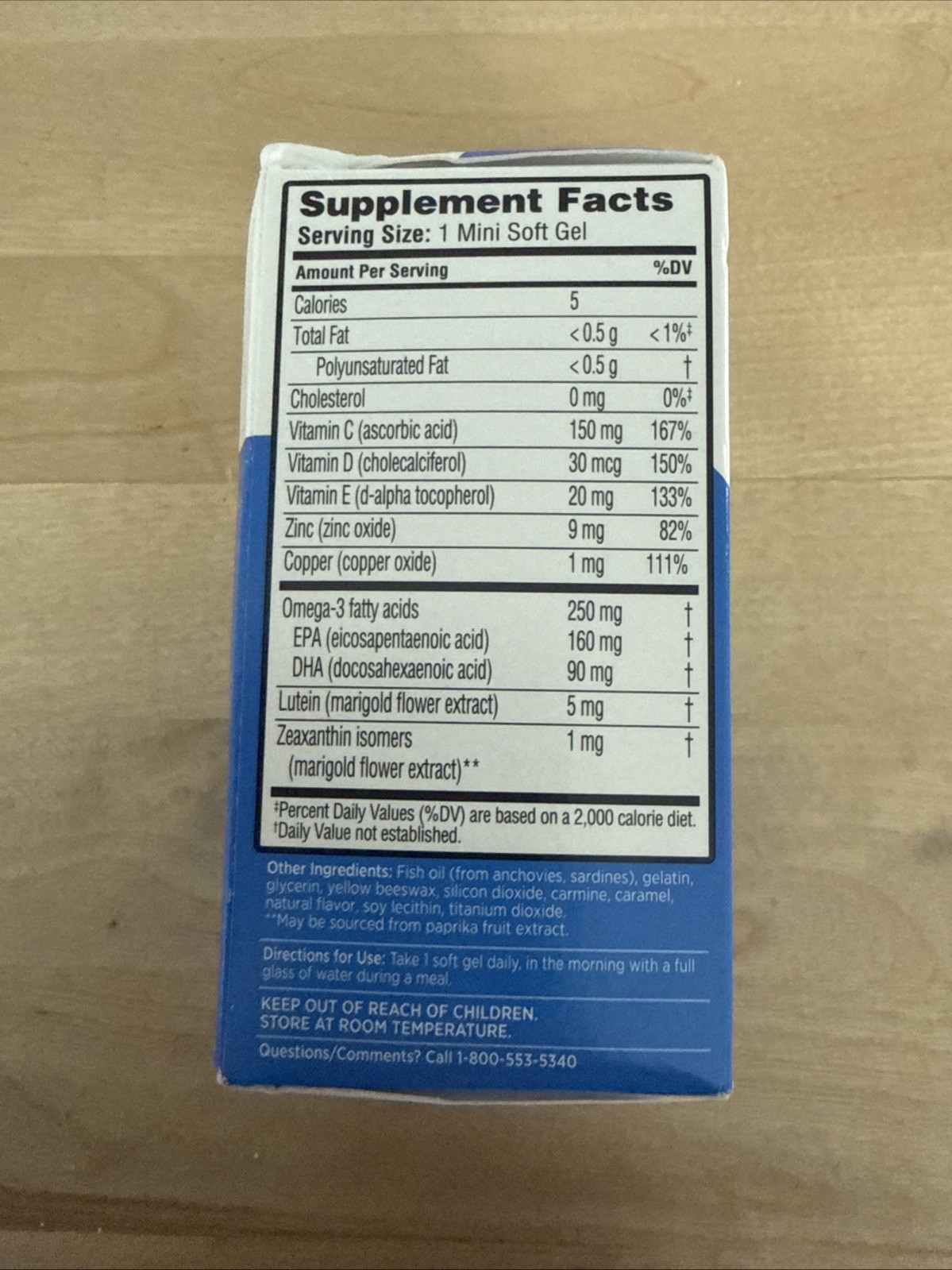 Bausch + Lomb Ocuvite Adult 50+ Eye Health Vitamin Supplement 50ct |EXP 10/2027