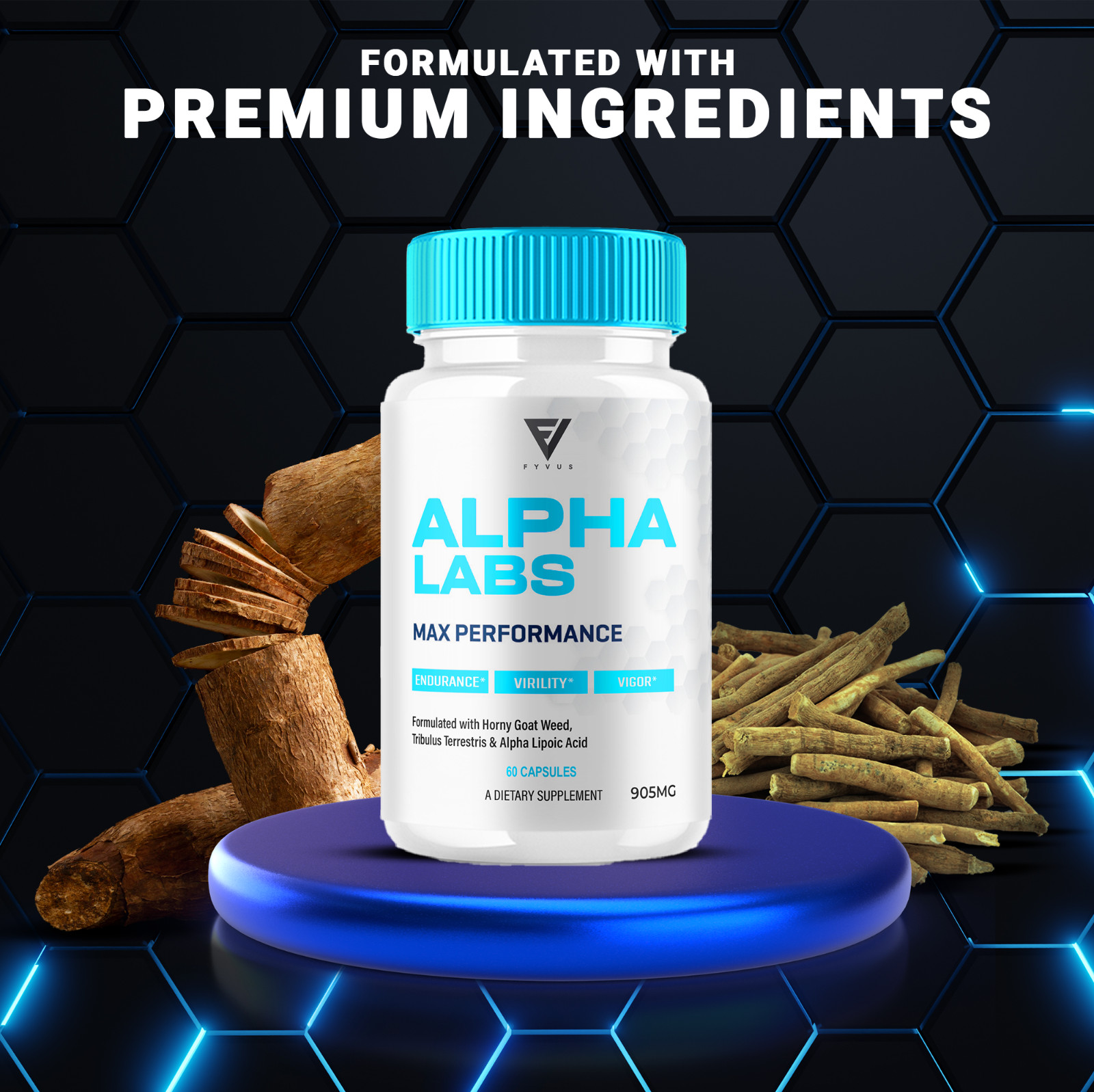 (2 Pack) Alpha Labs Max Performance Supplement AlphaLabs Pills (120 Capsules)