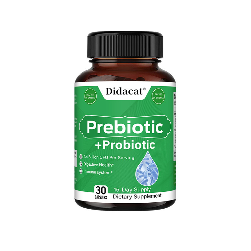 Prebiotic & Probiotic 4.4 Billion CFU Digestive & Immune Health Capsules