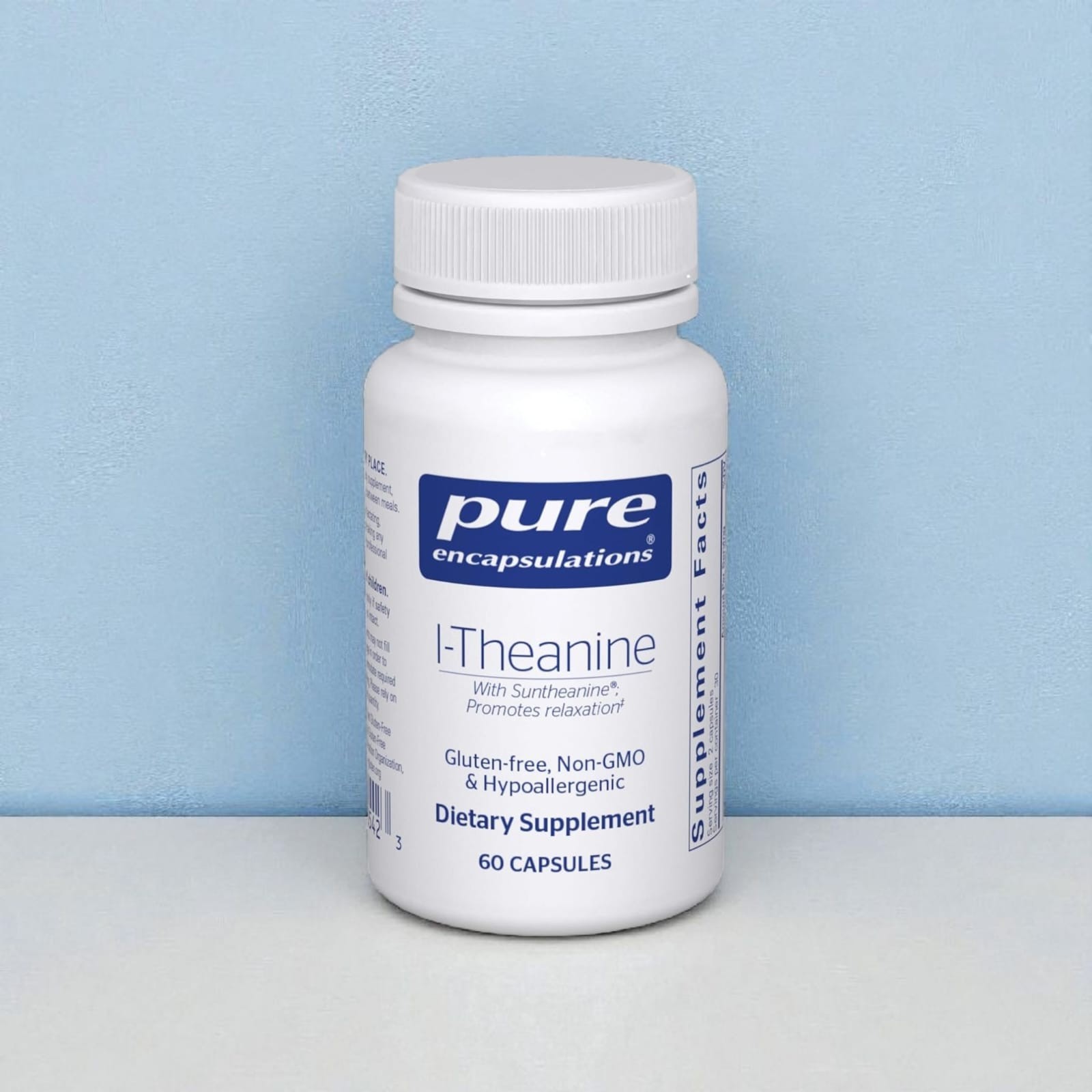 Pure Encapsulations L-Theanine, Stress & Relaxation Support, 60ct, Exp 02/2027