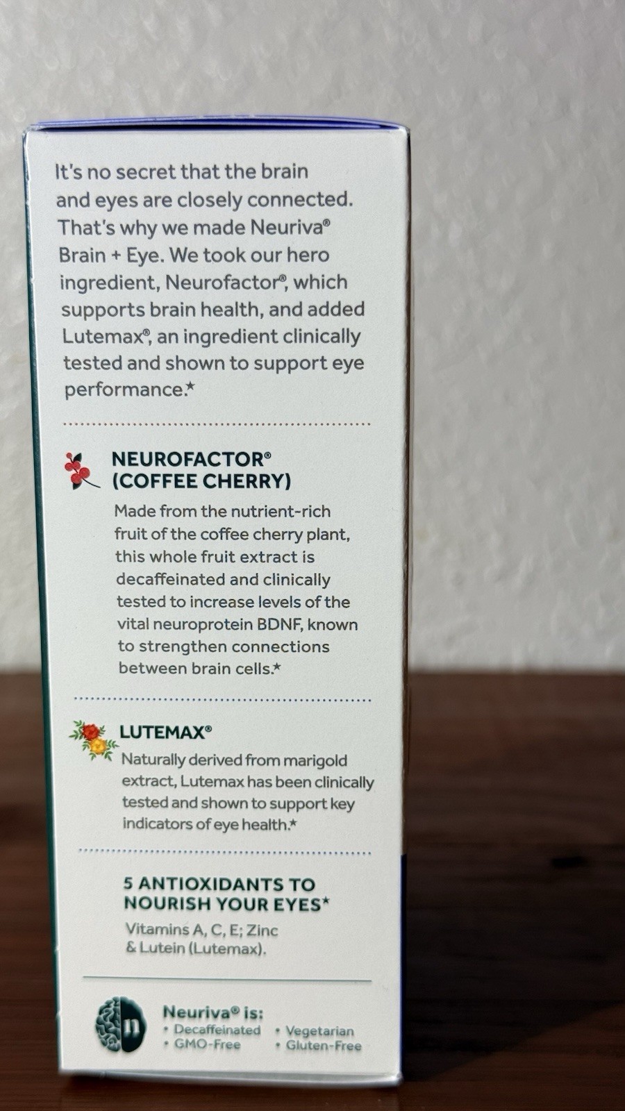Neuriva Brain+Eye Brain & Vision Support Memory Focus 30 Capsules Exp 02/2028