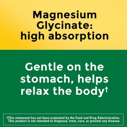 Nature Made High Absorption Magnesium Glycinate Supplement for Muscle