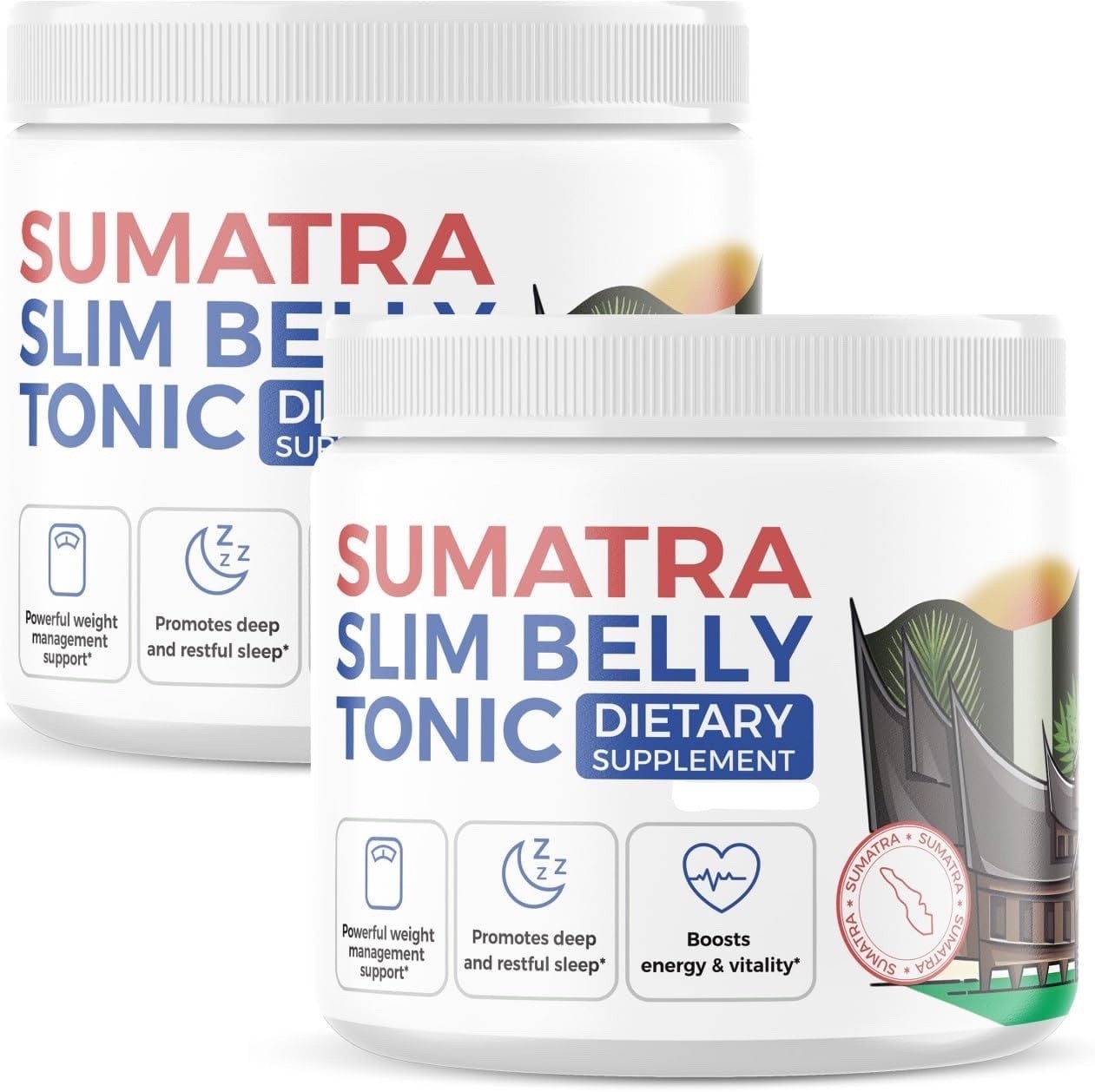 Sumatra Slim Belly Tonic Powder Weight Loss Boost Energy Support Sleep Exp 7/26