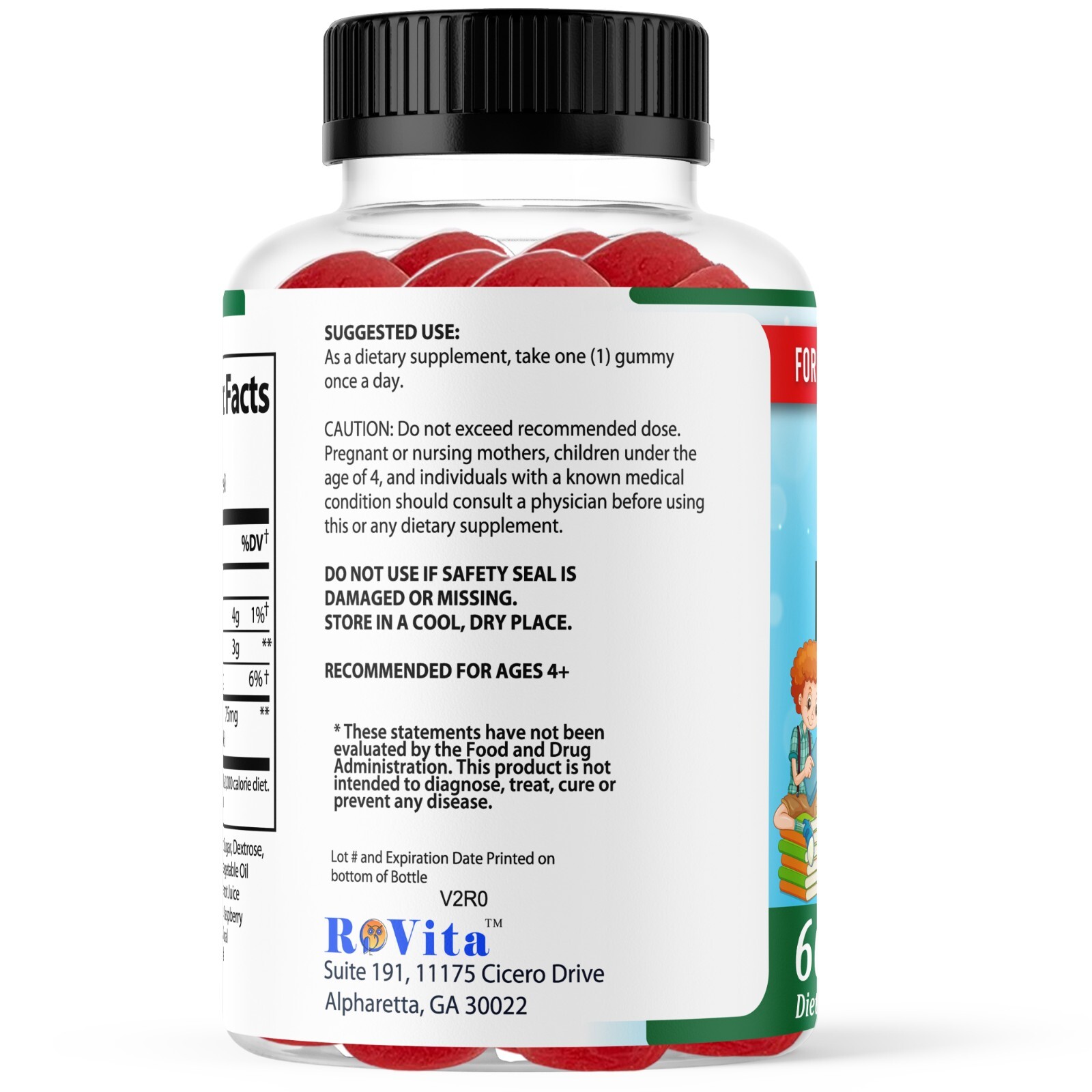 Focus Mantra Ashwagandha Brain Booster Gummies for Kids & Teens -Focus, Mood