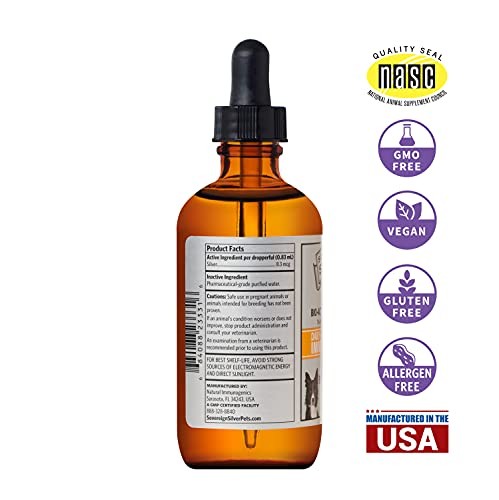 Sovereign Silver Bio-Active Silver Hydrosol for Pets Immune Support, 4 oz.