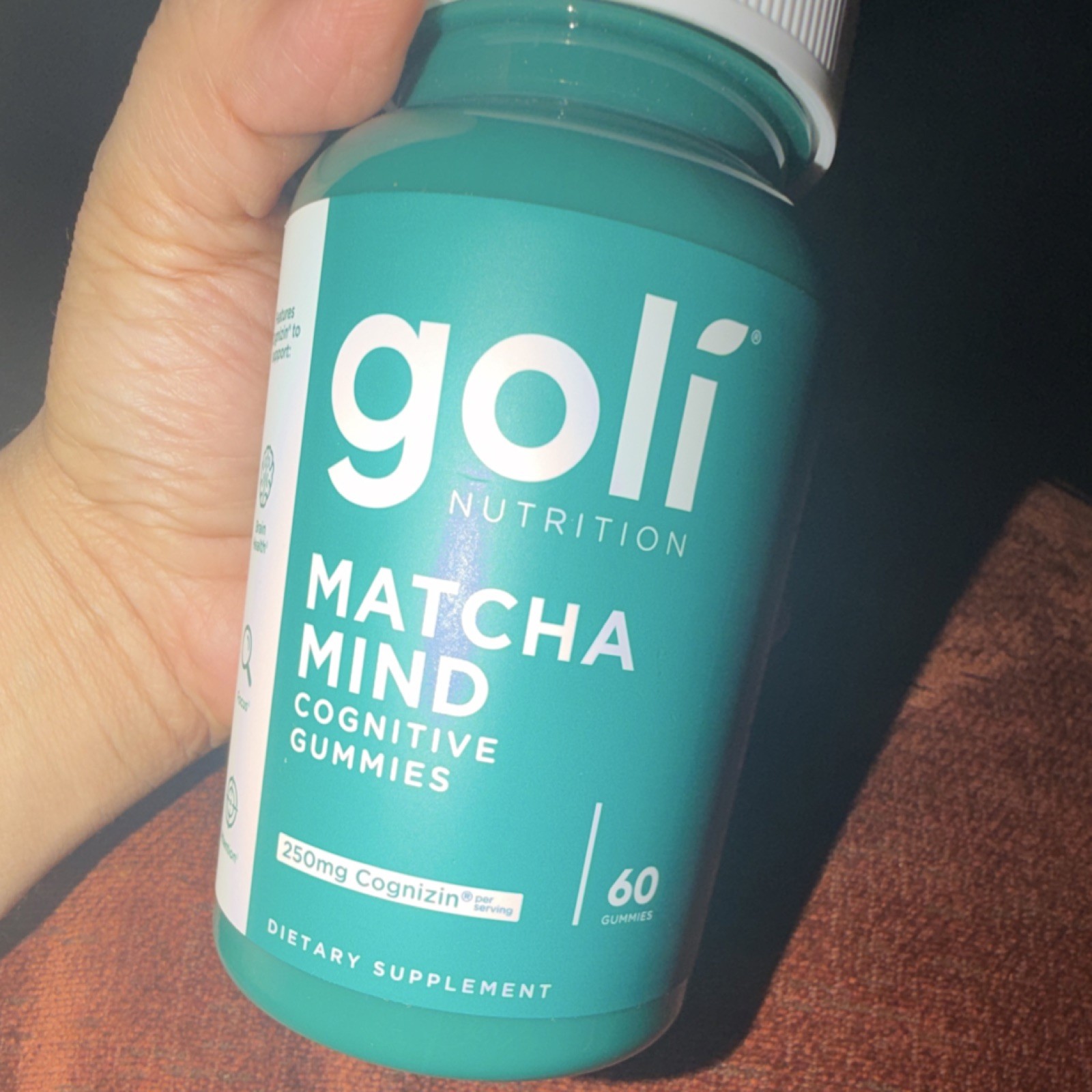 Goli Matcha Mind Cognitive Gummies 60 Vegan Gluten-Free Non-GMO Kosher