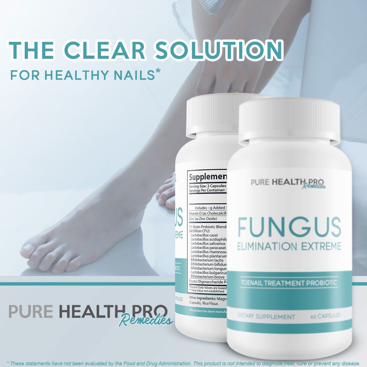 Fungus Eliminator Extreme – Probiotic Toenail Fungus Treatment – 40 Billion CFU