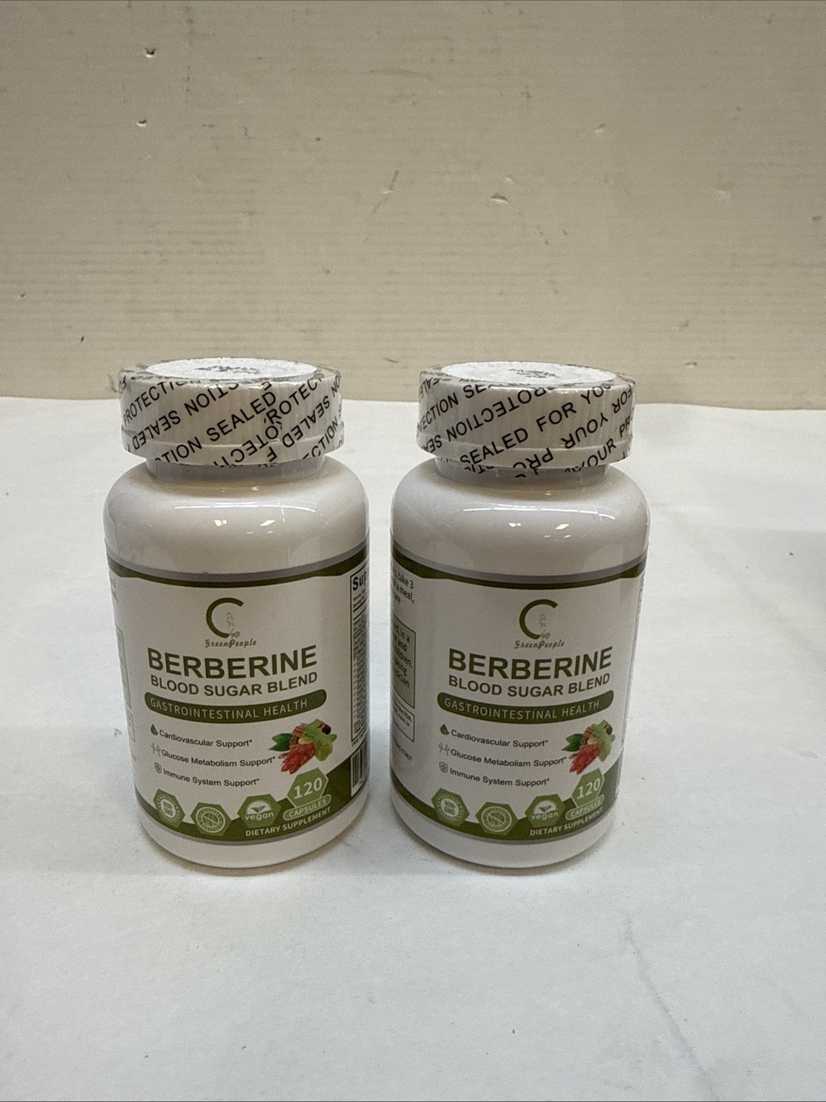 Green People Blood Sugar Blend, Berberine 120 Caps X 2 Packs