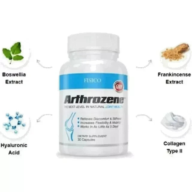 Pack of 5 – Fisico Arthrozene Natural Joint Health Supplement 30 Capsules – New