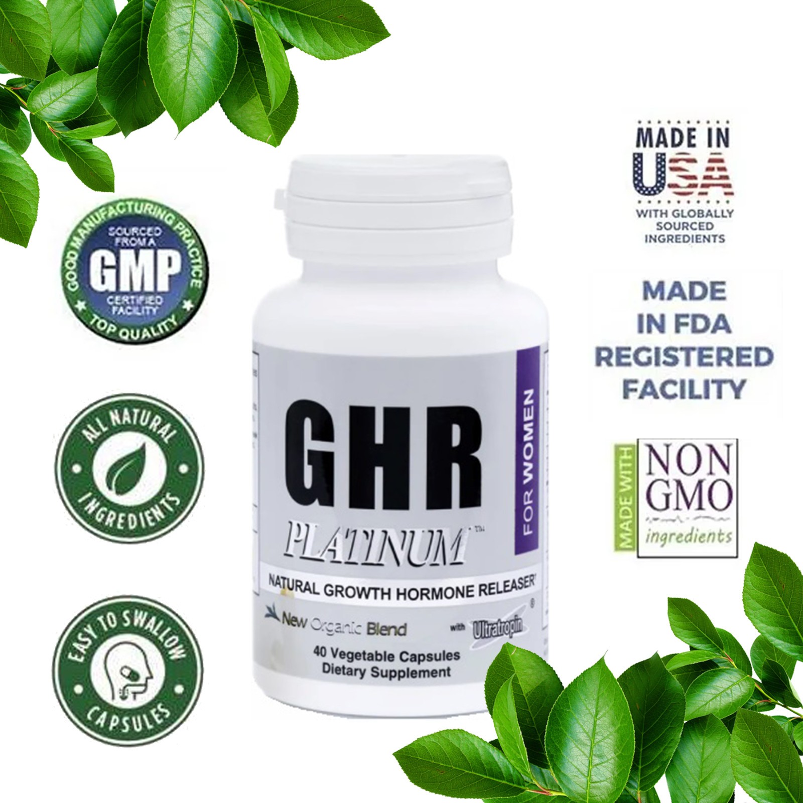 GH Hormone Boost Product For Women – Capsules Organic ( Safe, Effective, Works )