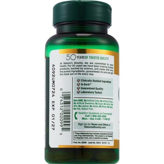 Nature’s Bounty Co Q-10 200mg 45 Rapid Release Softgels