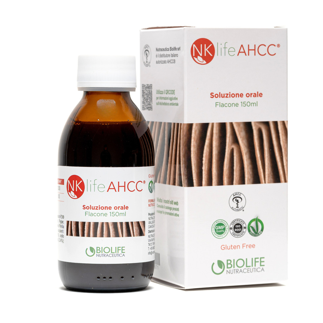 NKlife AHCC Gluten Free Immune Defense Infection Supplement 150ml