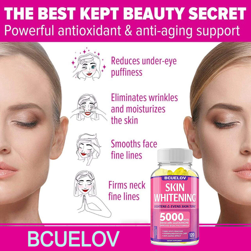 Glutathione Collagen Capsules – 5000 mg – Anti-Aging – Immune System Support
