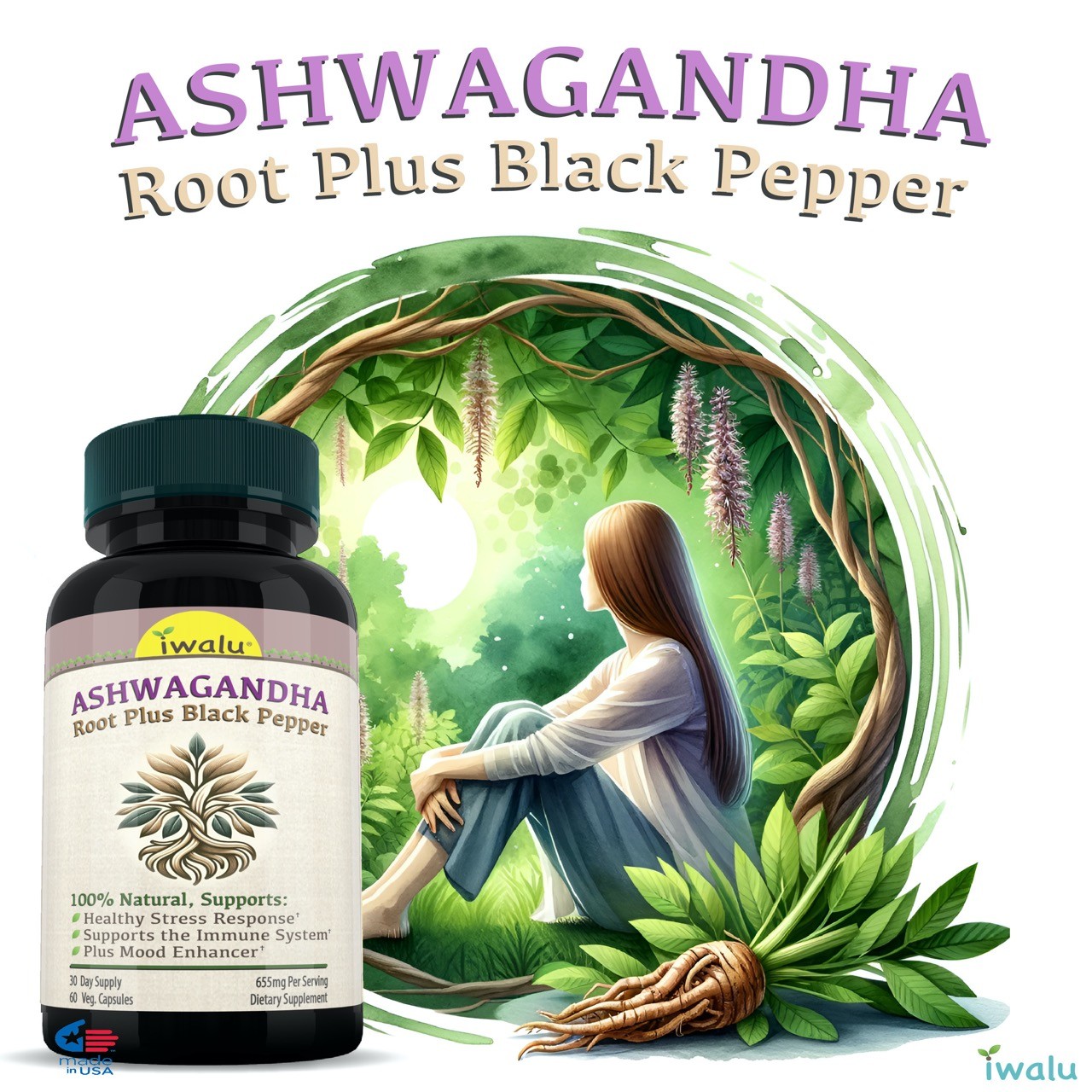 Vitaminas Para Hombres – Testosterona: Aumenta Vitalidad y Energía – Ashwagandha