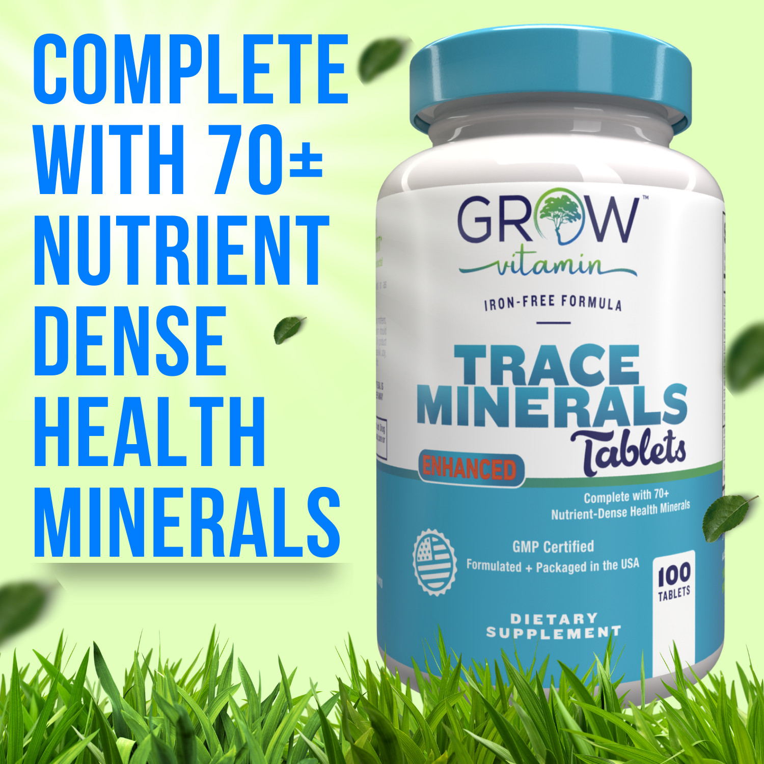 Miracle Multi MEGA Minerals MADE IN USA, NON-GMO, High Potency, 100 TABLETS