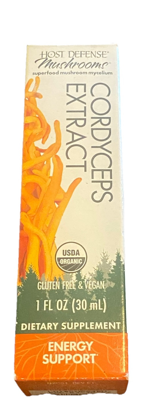 Host Defense Cordyceps Extract 2 Oz Organic Energy Support Fungi 1/27 MUSHROOM