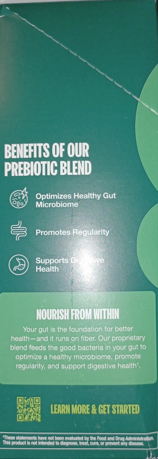 Supergut Foundational Daily Fiber Vegan & Sugar Free Prebiotic Powder 15 Stick