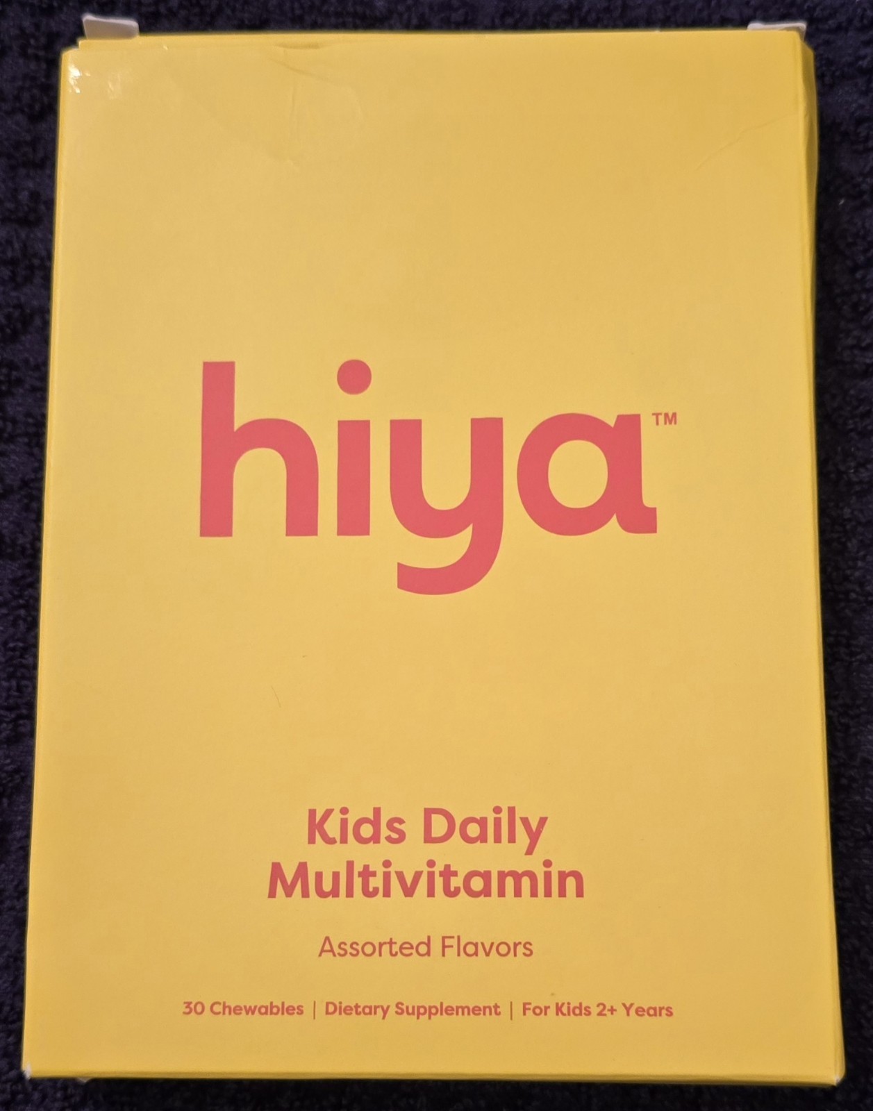 Hiya Kids Multivitamin Chewable Assorted Flavors Gluten Free 30 Tablets