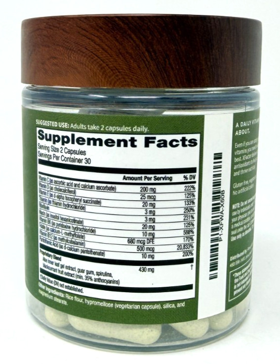 Plexus XFACTOR Daily MultiVitamin for Well Being, 60 Capsules, EXP: 5/2027