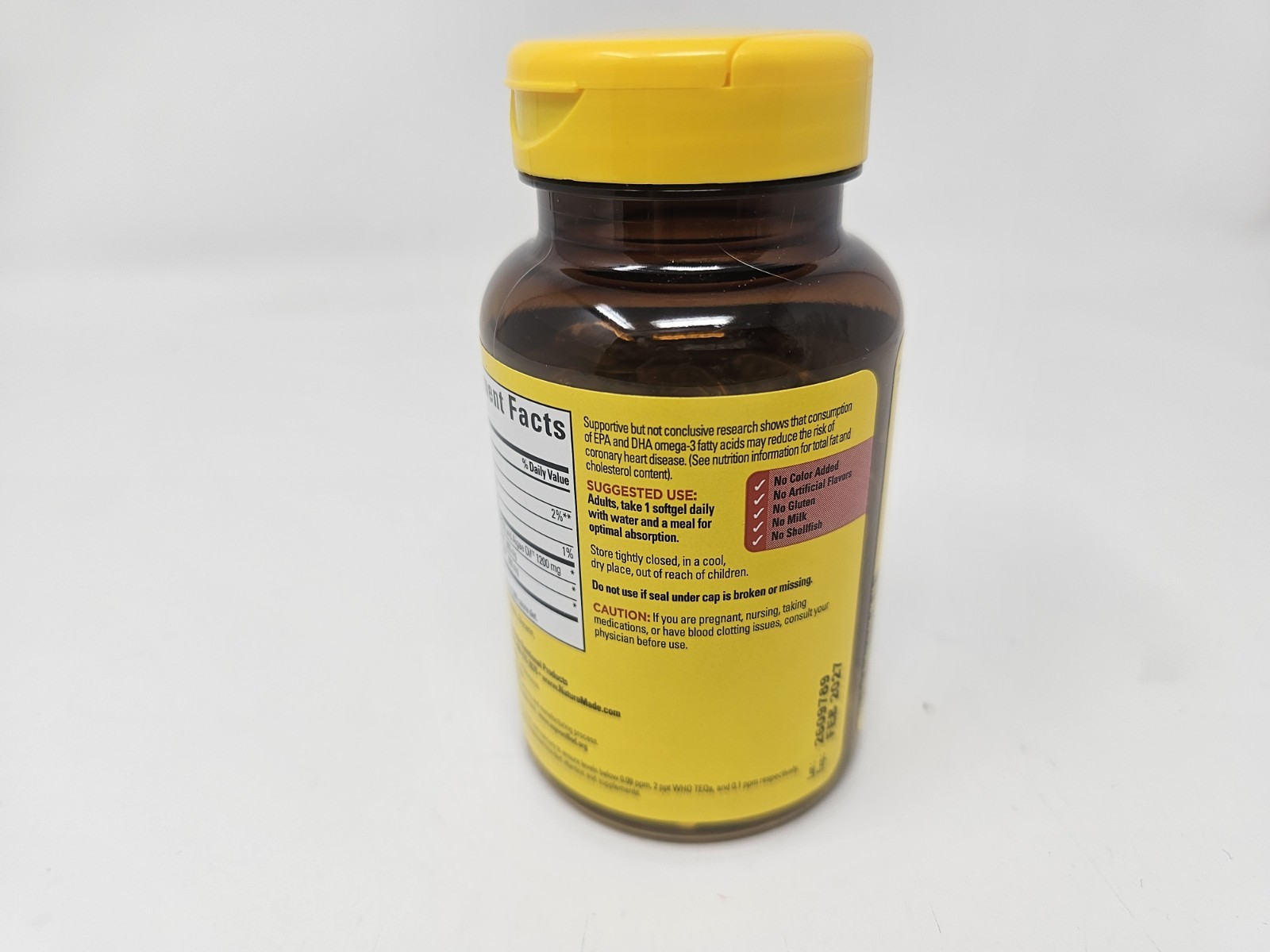 Nature Made Fish & Algae Oil 1200 mg 60 Softgels Exp 02/2027