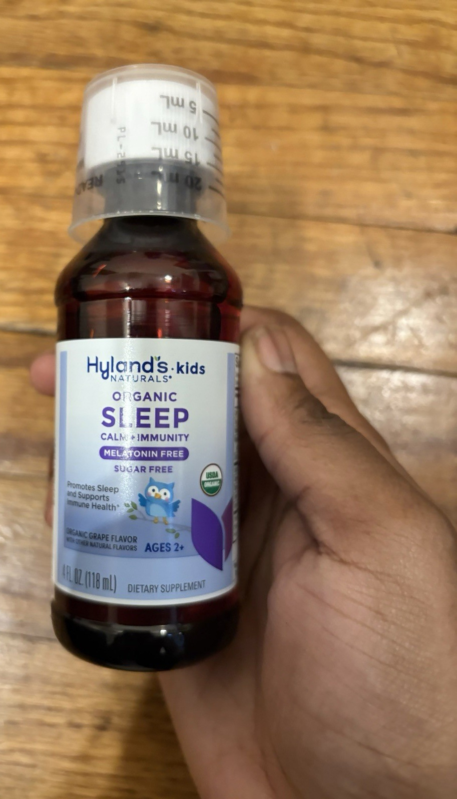 Hyland’s Kids Organic Sleep & Immune Support Sugar-Free Grape Liquid 4 fl oz