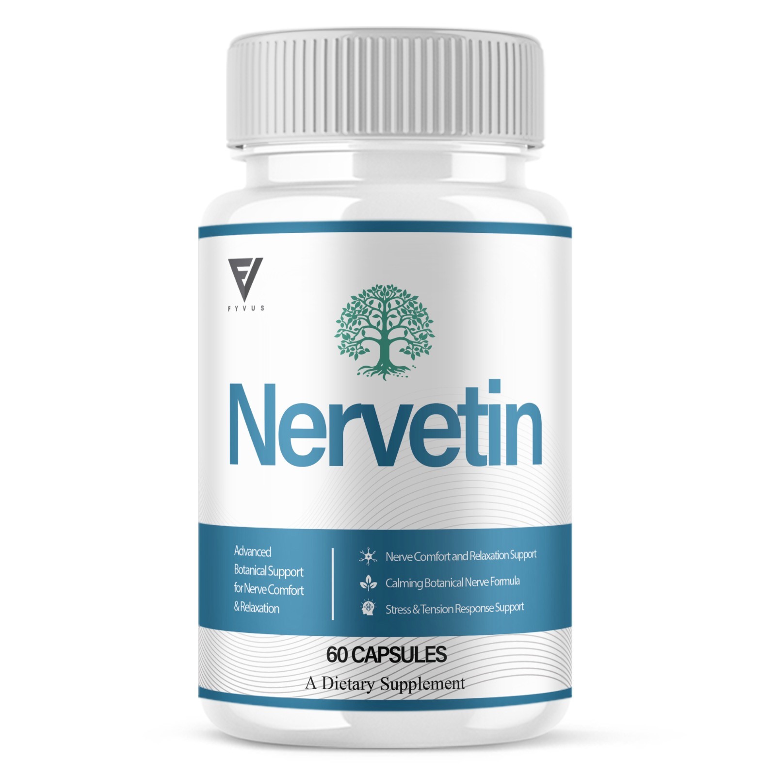 Nervetin Nootropic Supplement, Nervetin Maximum Strength (60 Capsules)