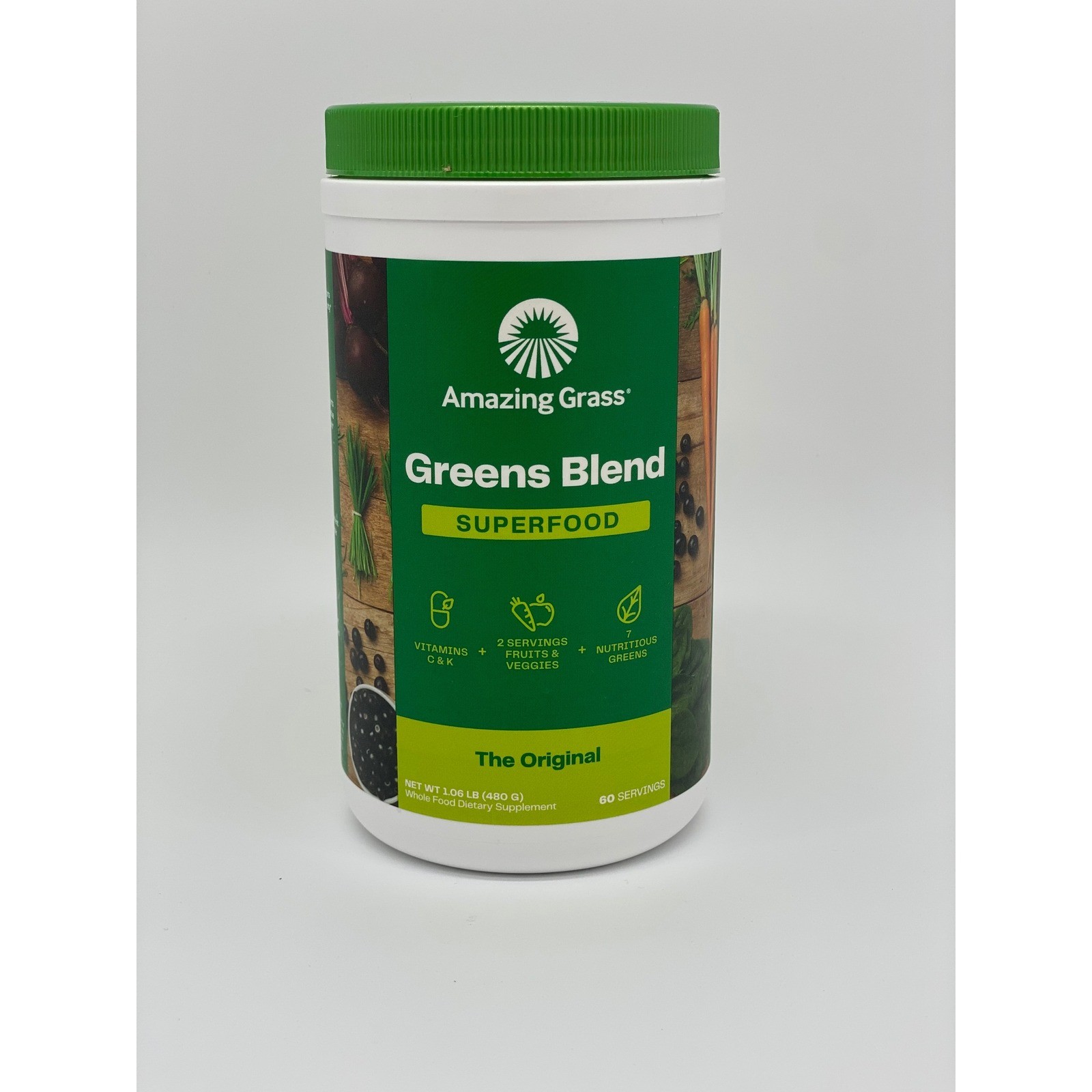Amazing Grass Greens Blend Superfood The Original 60 Servings 1.06 lb Exp 7/2026