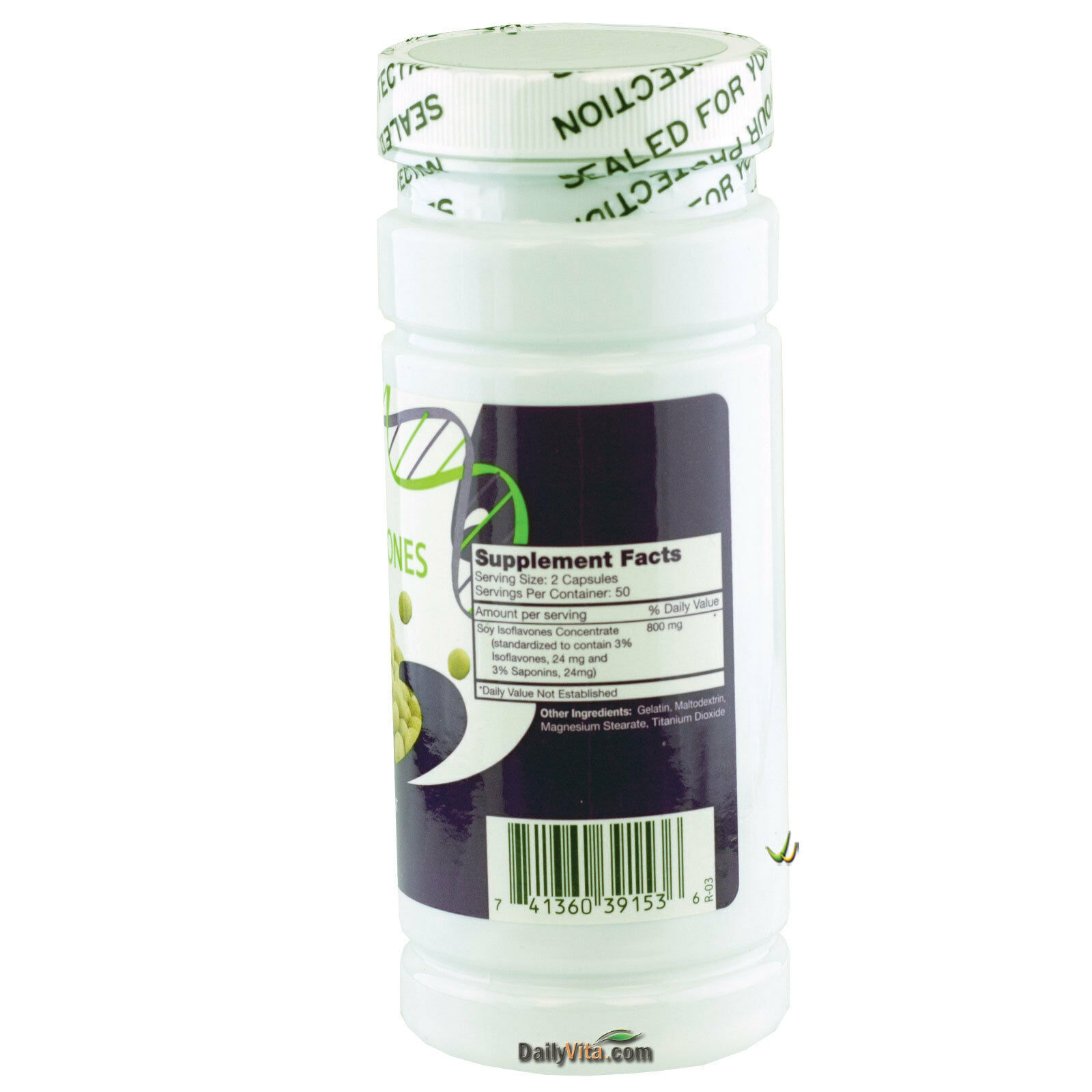 2x NON-GMO Soy Isoflavones Extract 400 mg 100 Caps